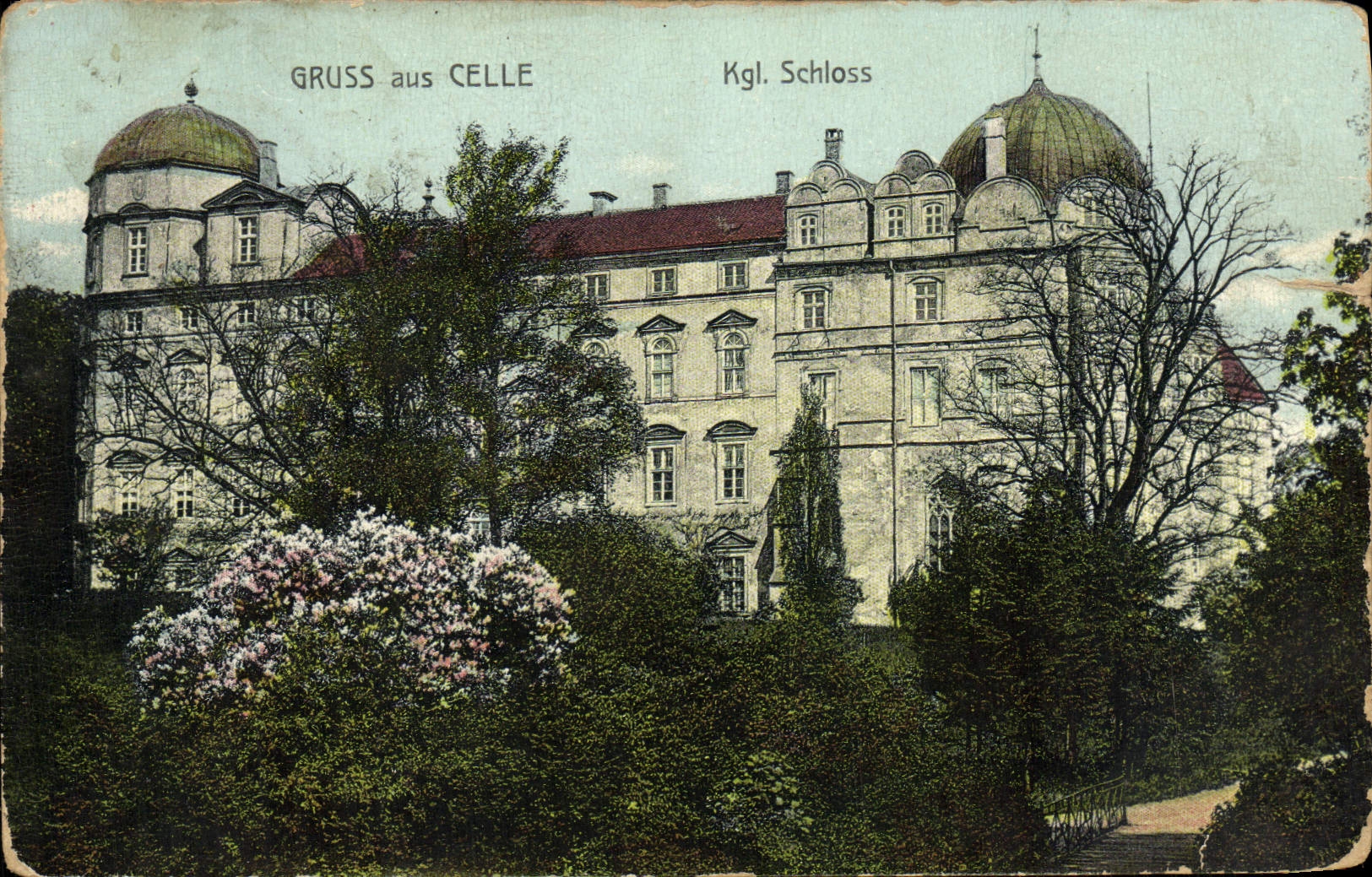 CPA Gruss Aus Celle Kgl Schloss