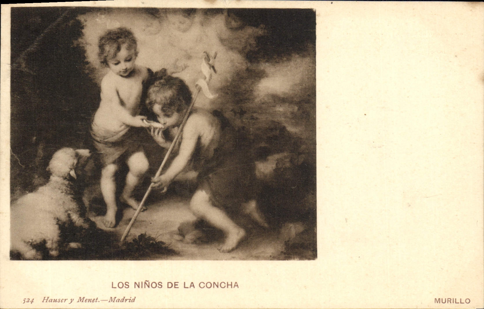 VINTAGE POSTCARD Los Ninos Of Concha Murillo