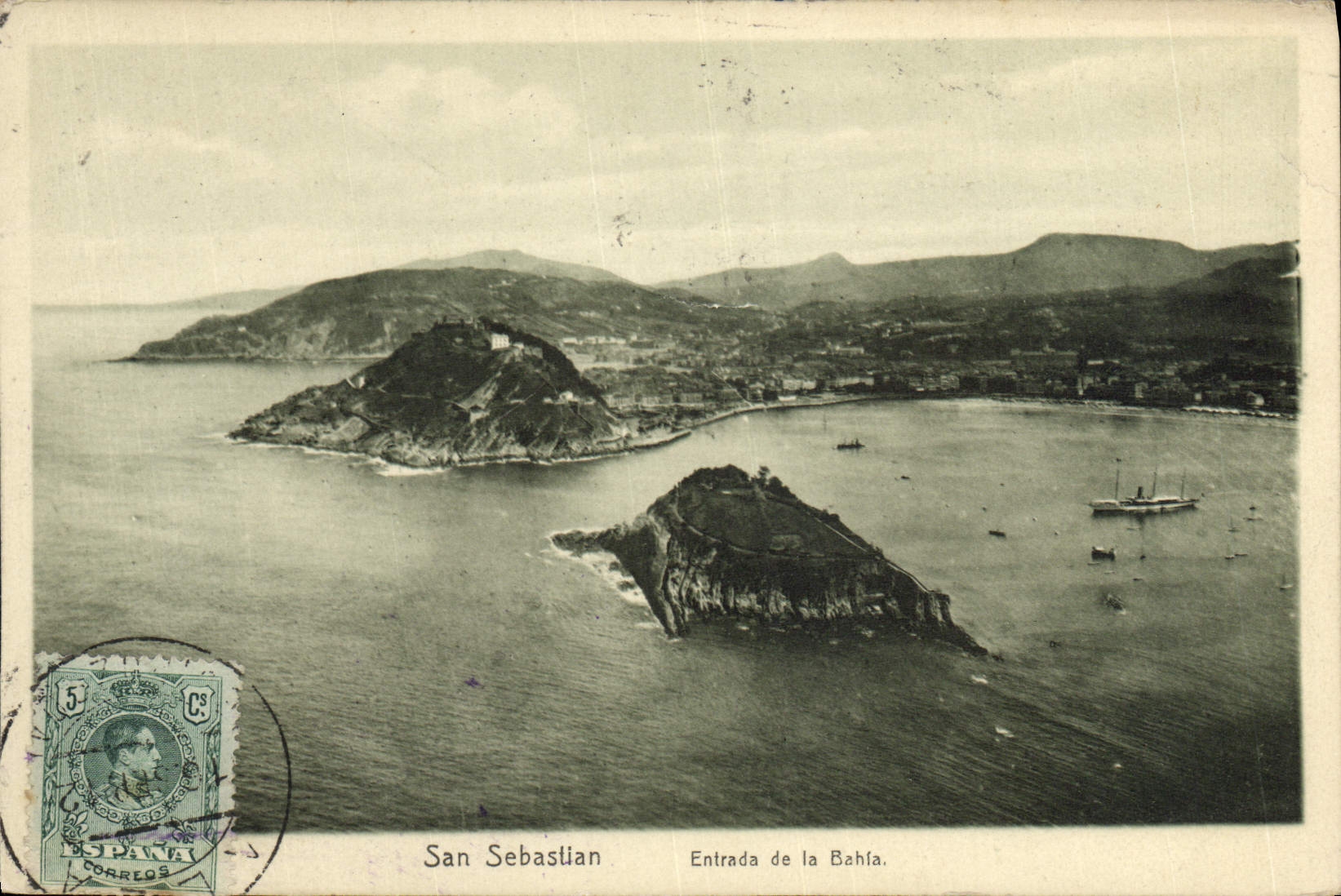 POSTAL San Sebastian Entrada de la VENDIMIA de Behla
