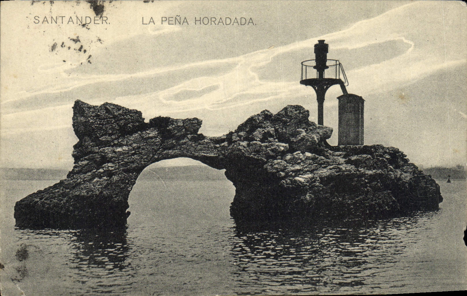 VINTAGE POSTCARD Santander Pena Horadada