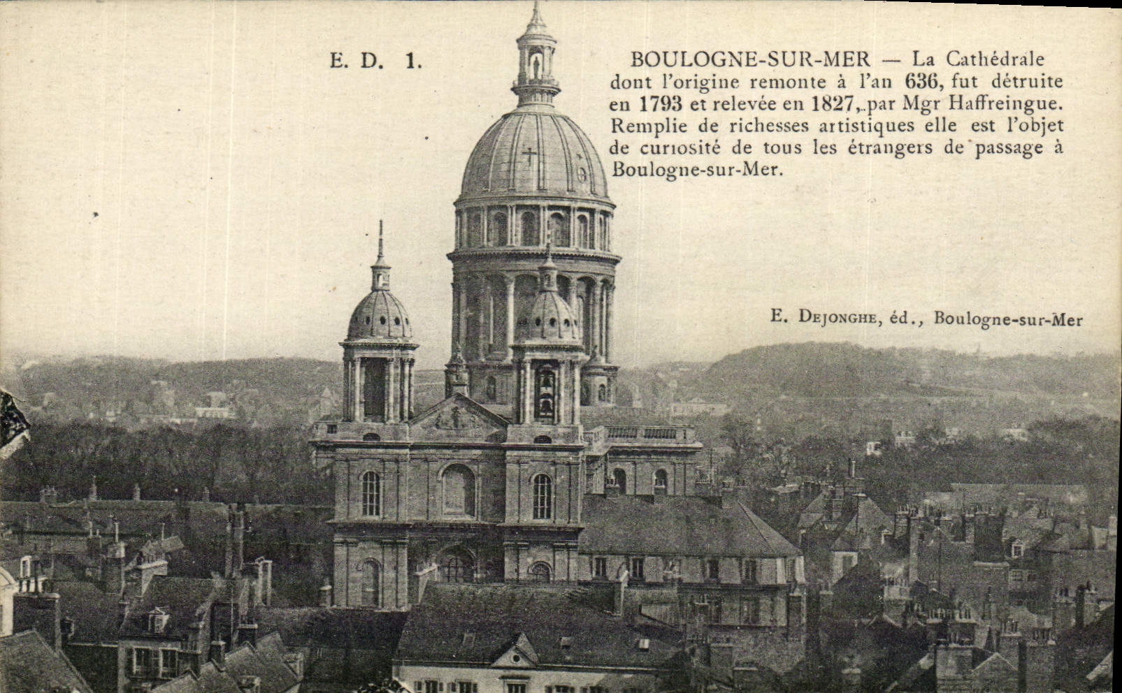 CPA Boulogne Sur Mer La Cathedrale