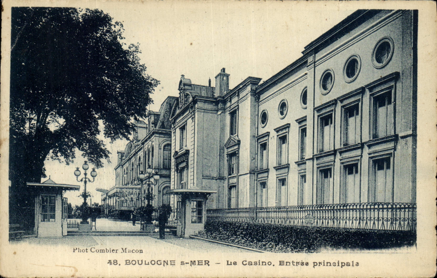 CPA Boulogne Sur Mer Le Casino Entree Principale