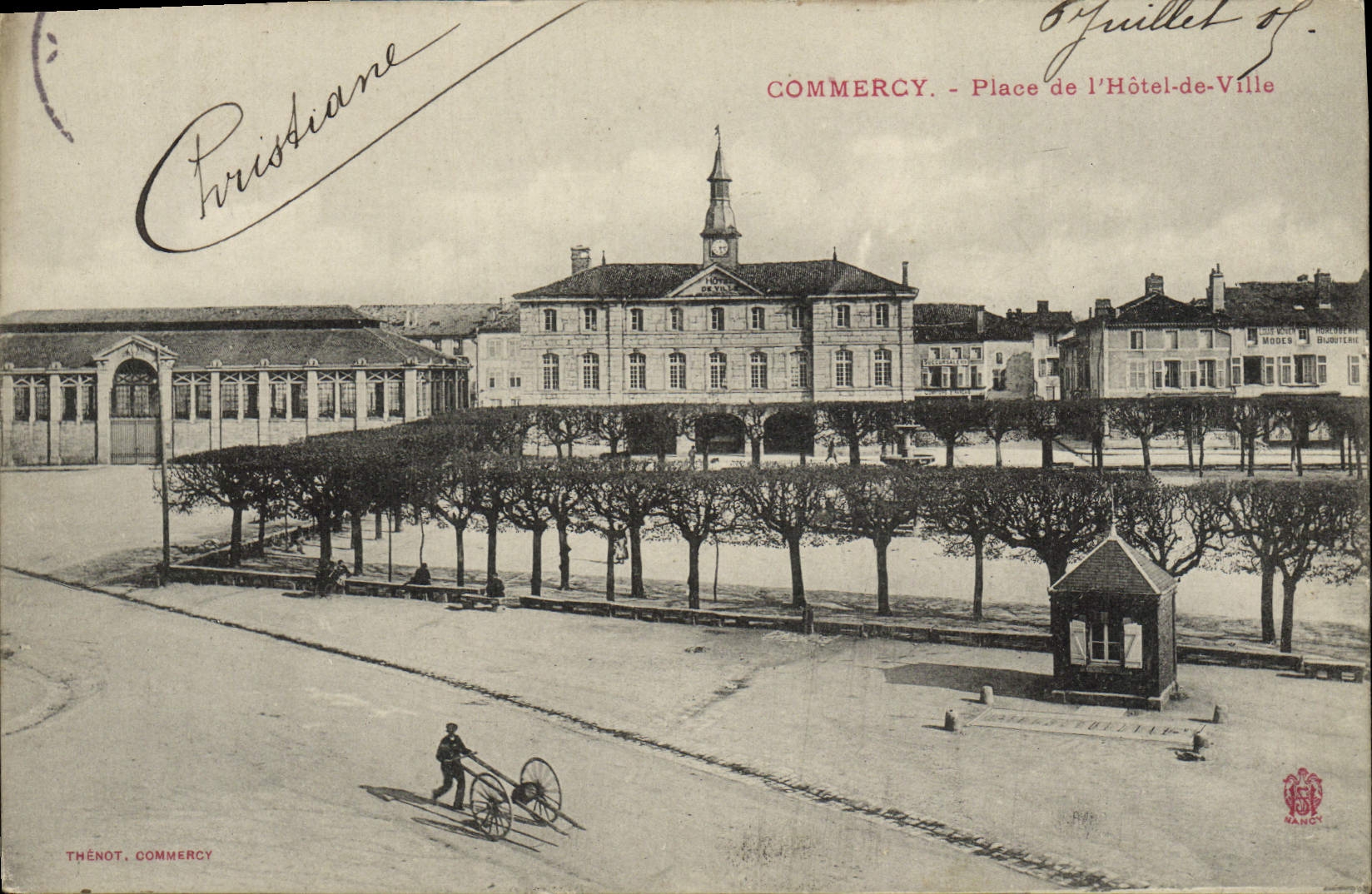 CPA Commercy Place De L'Hotel De Ville