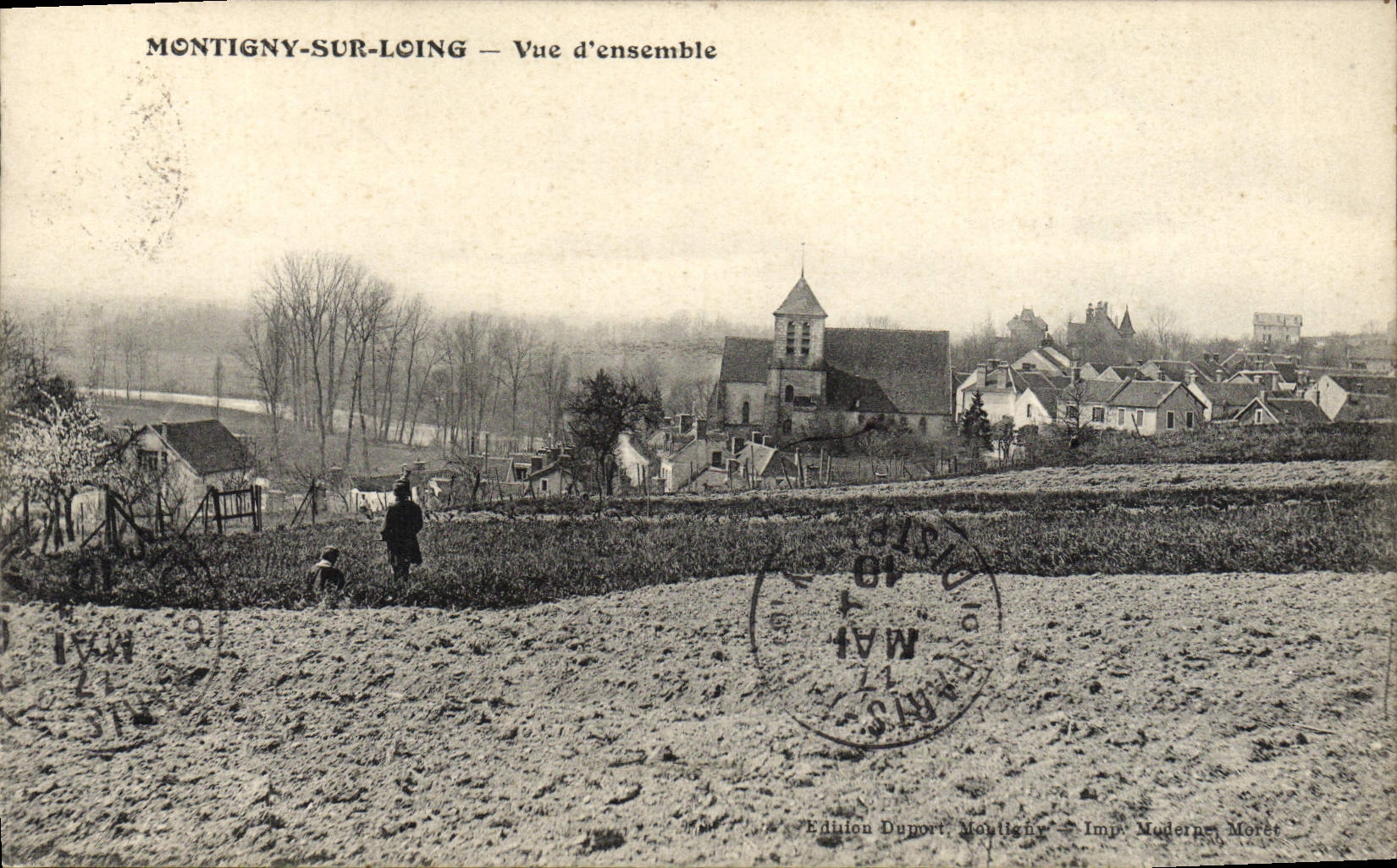 VINTAGE POSTCARD Montigny On Loing Overall picture