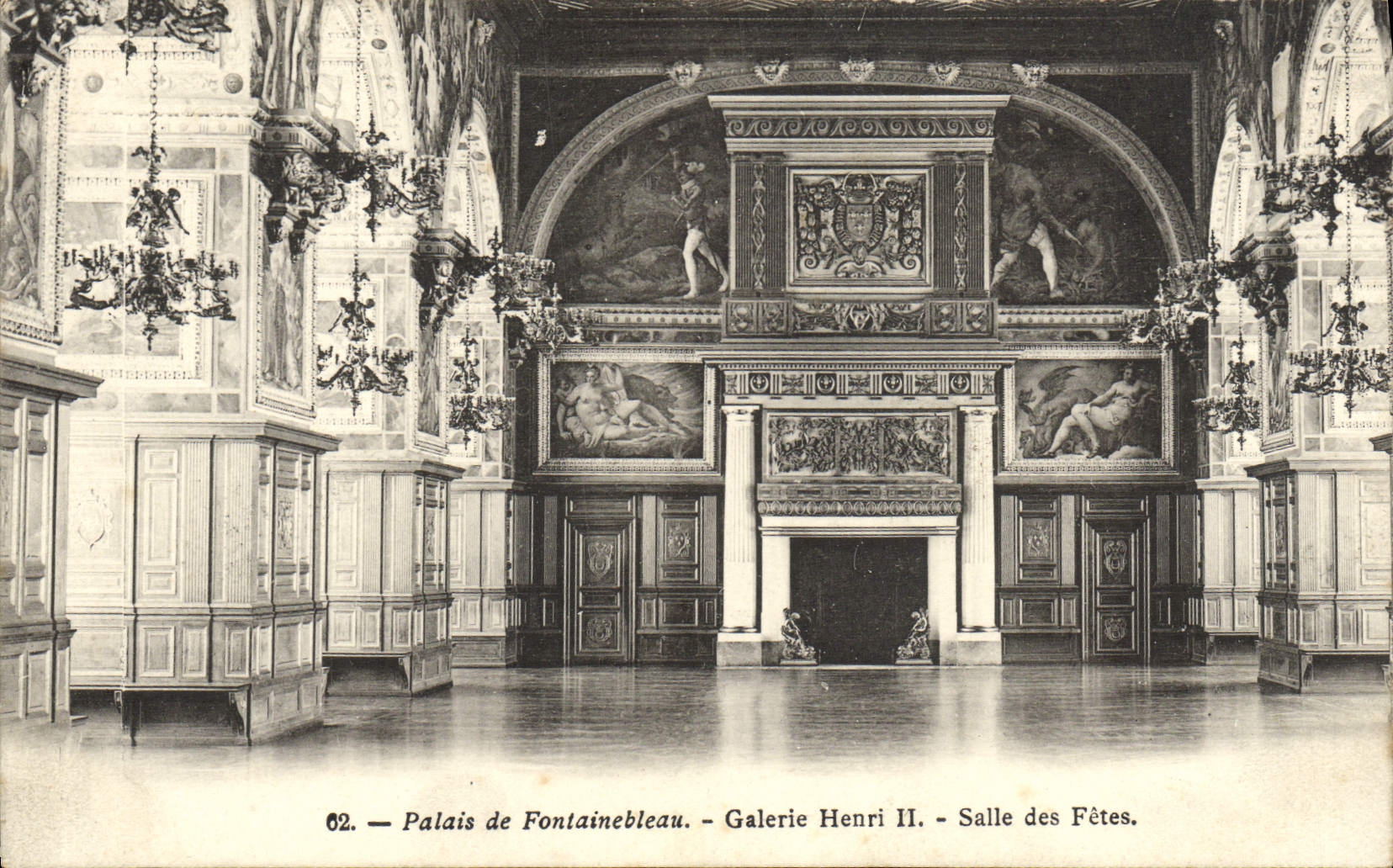 CPA Palais De Fontainebleau Galerie Henri Salle Des Fetes