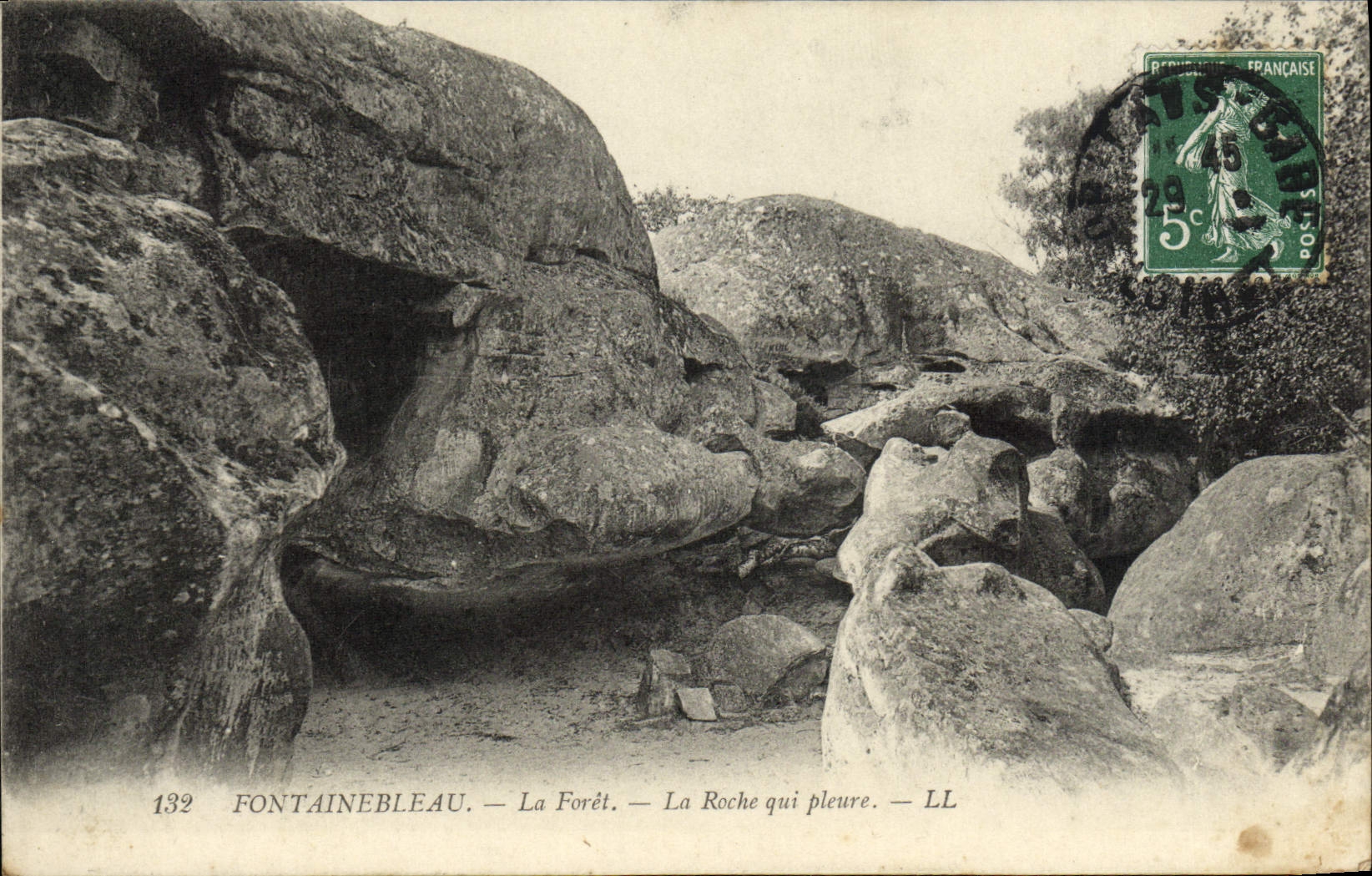 CPA Fontainebleau La Foret La Roche qui Pleure