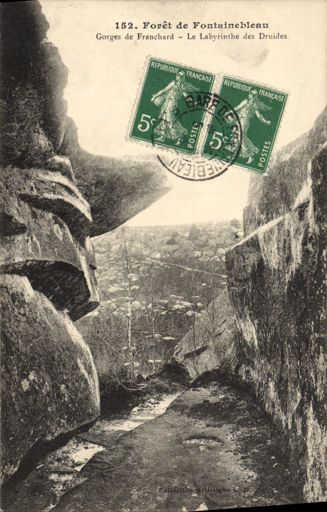 CPA Fontainebleau Foret de Gorges de Franchard Le labyrinthe des Druides