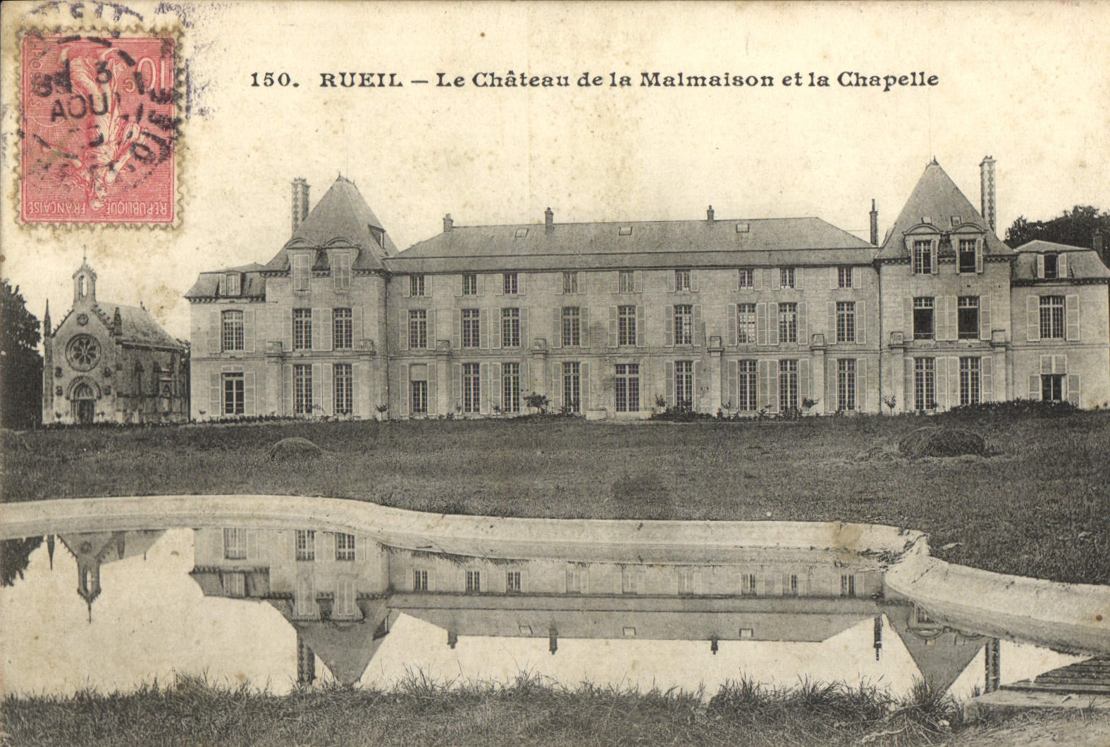VINTAGE POSTCARD Rueil the Castle of Malmaison and the Vault