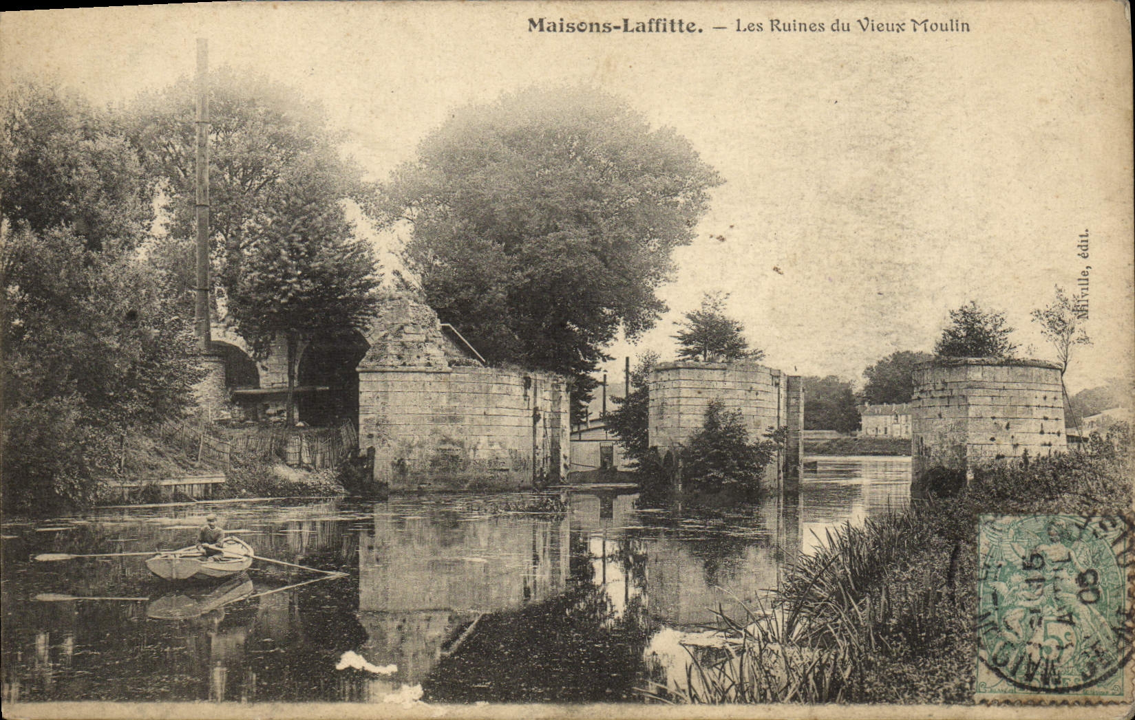 CPA Maisons Laffitte Les Ruines du Vieux Moulin