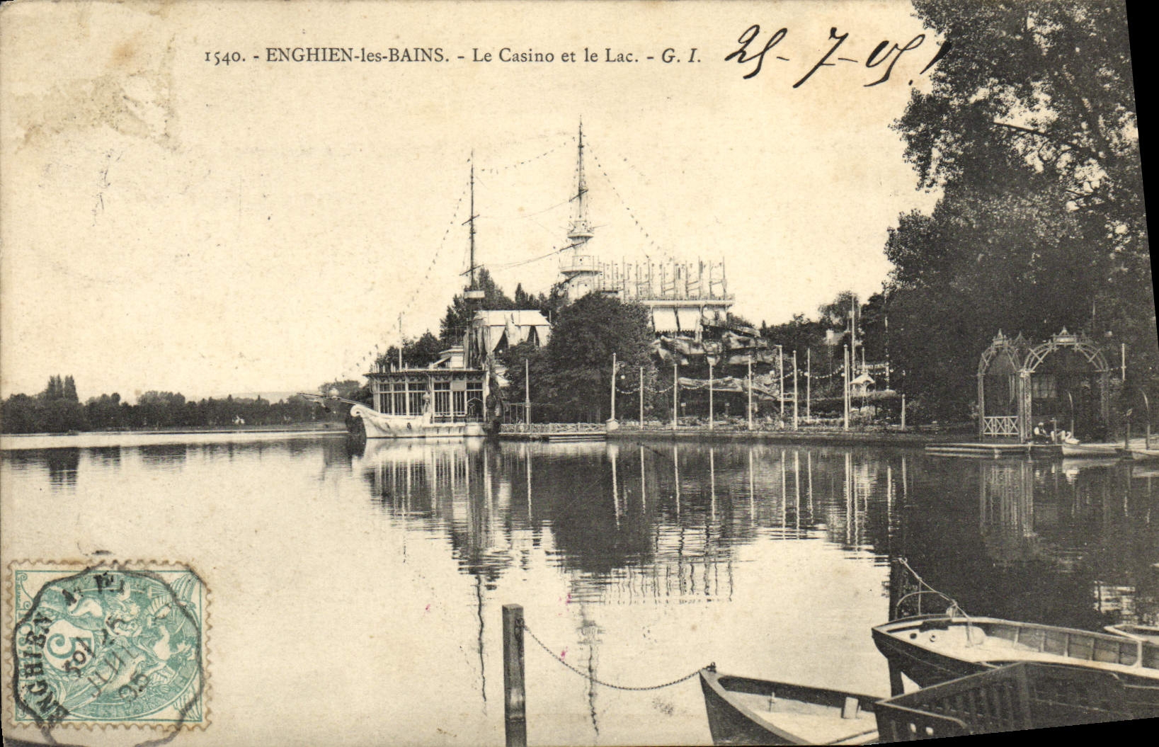 CPA Enghien les Bains Le Casino et le Lac