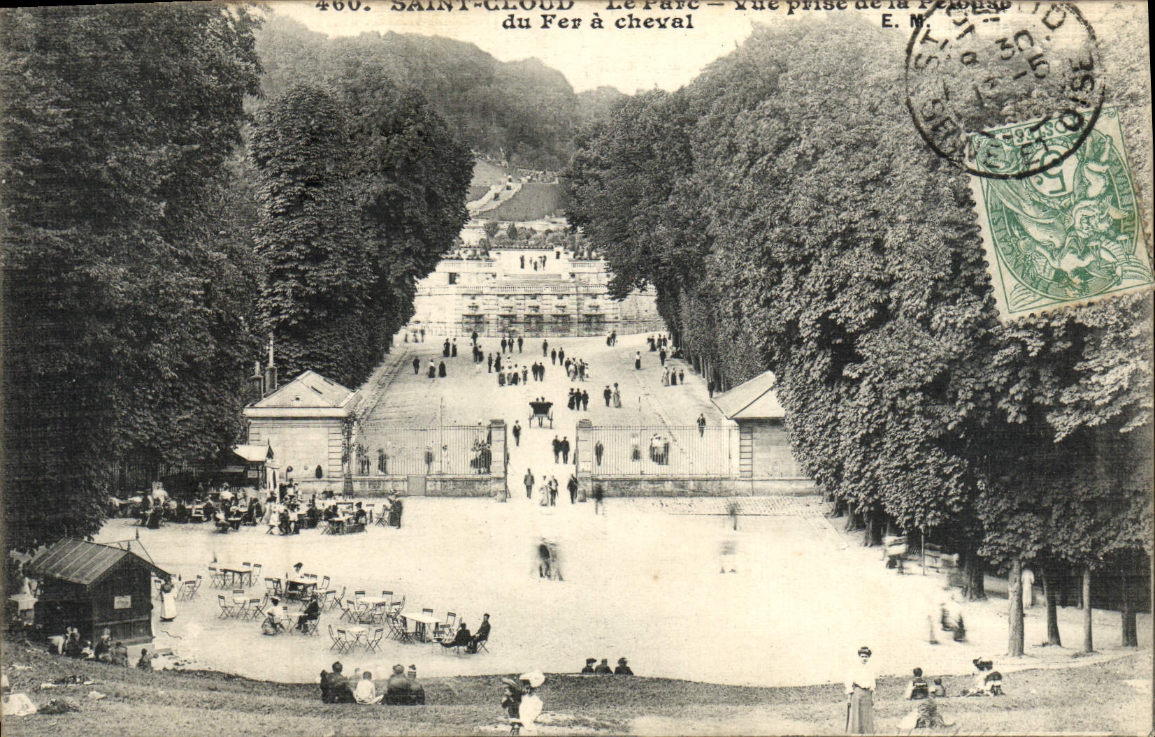 CPA Parc de Saint Cloud Vue prise de la terrasse du fer a cheval