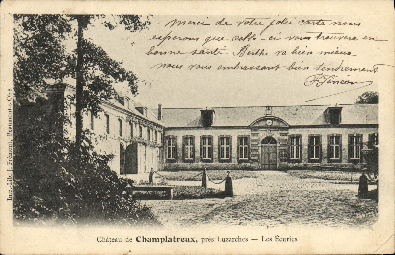 CPA Champlatreux Pres Luzarches Les Ecuries