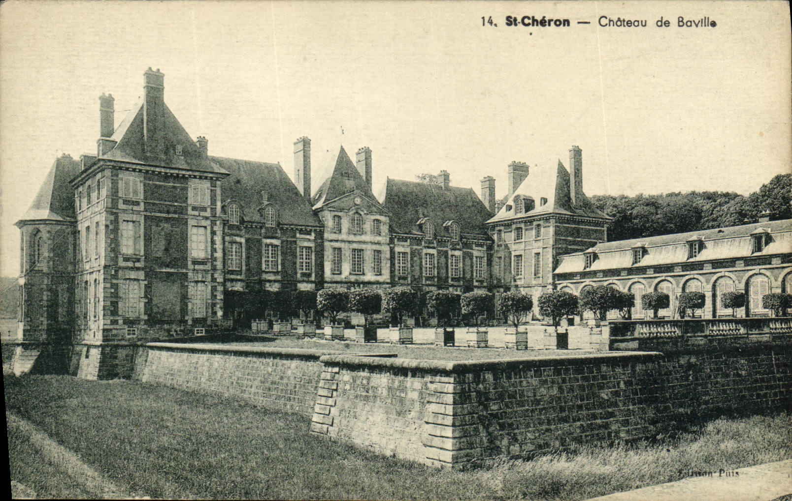 VINTAGE POSTCARD St Cheron Choteou de Bavillle