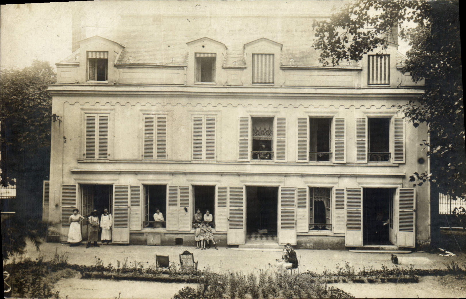 CARTE PHOTO Pontchartrain Demeure bourgeoise
