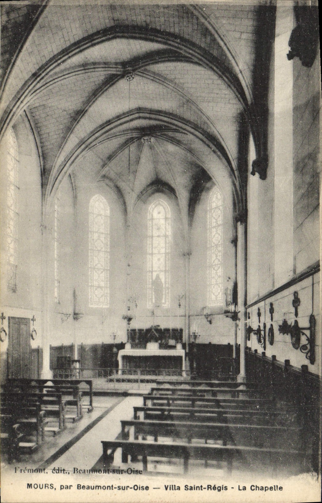 VINTAGE POSTCARD Mours By Beaumont On Oise Villa Saint Governed La Chapelle