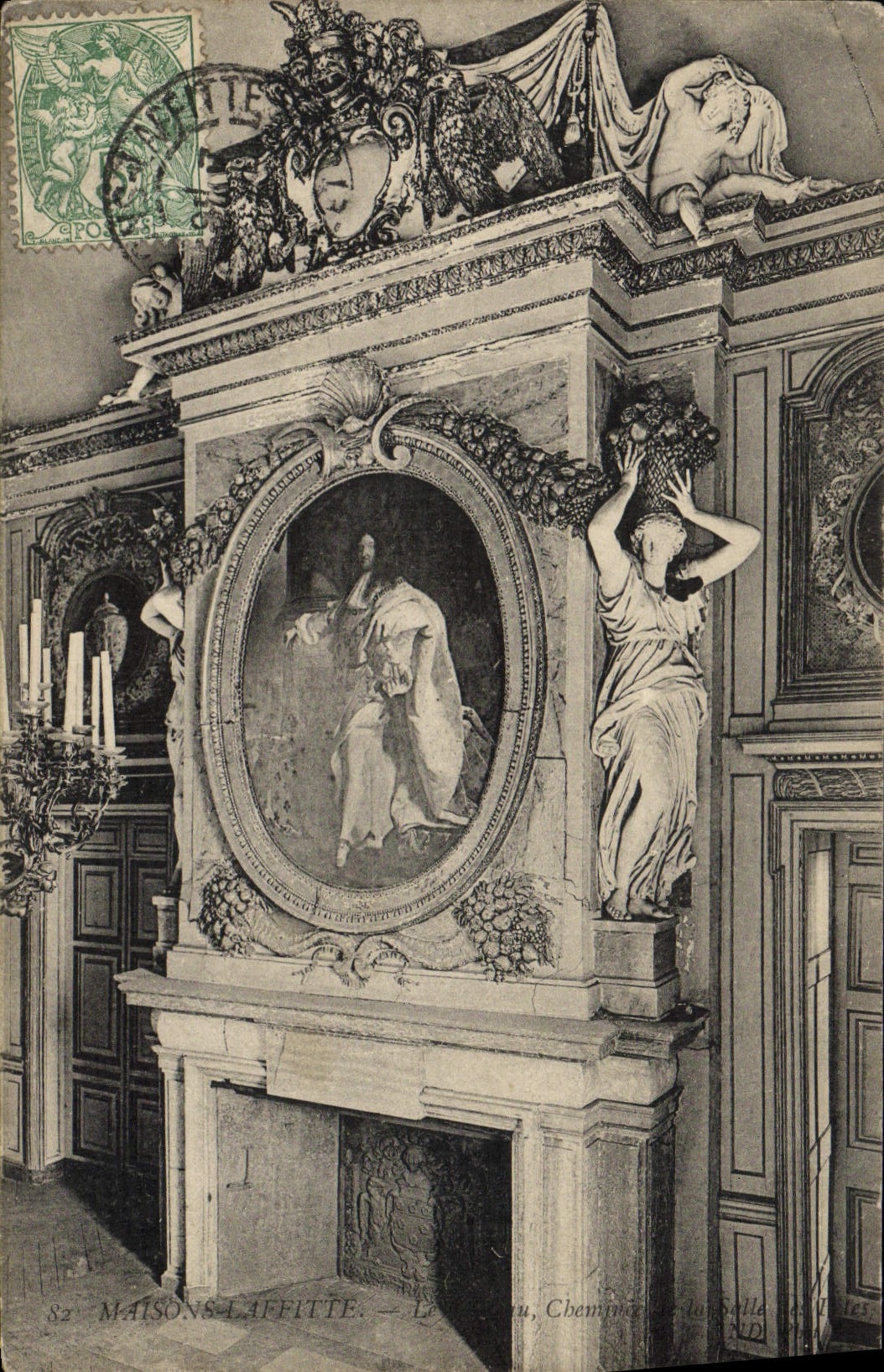 CPA Maisons Laffitte Cheminee Louis XVI