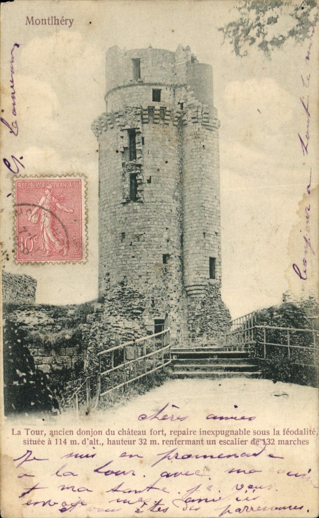CPA Montlhery Chateau Donjon 
