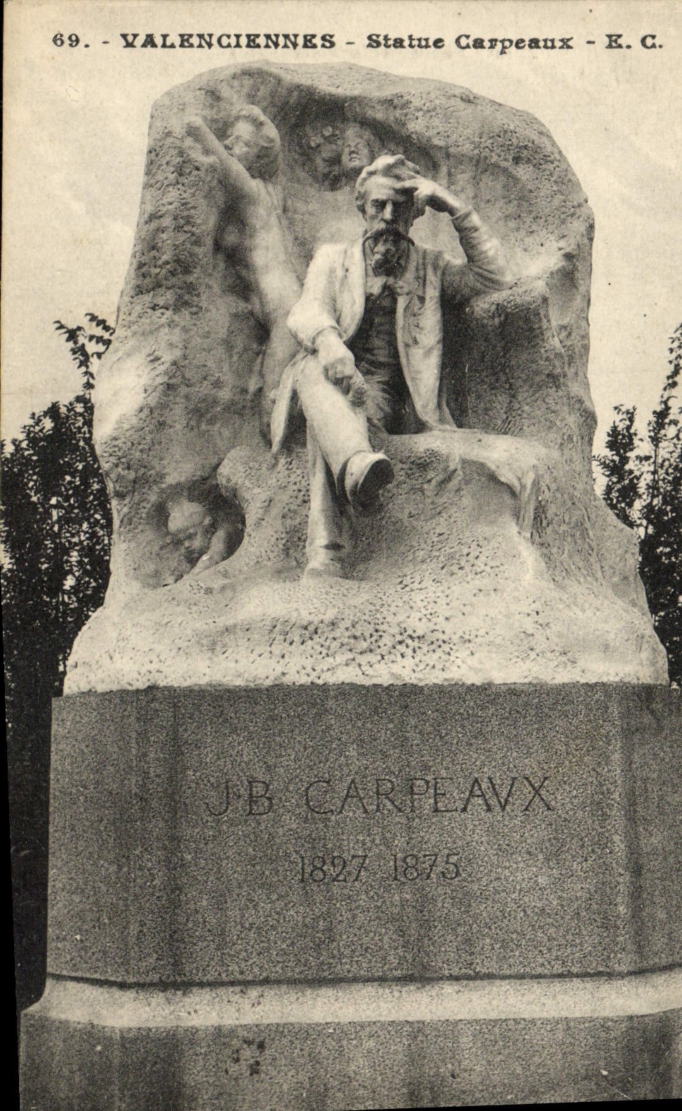 VINTAGE POSTCARD Valencian Carpeaux 1827 1875 Rules