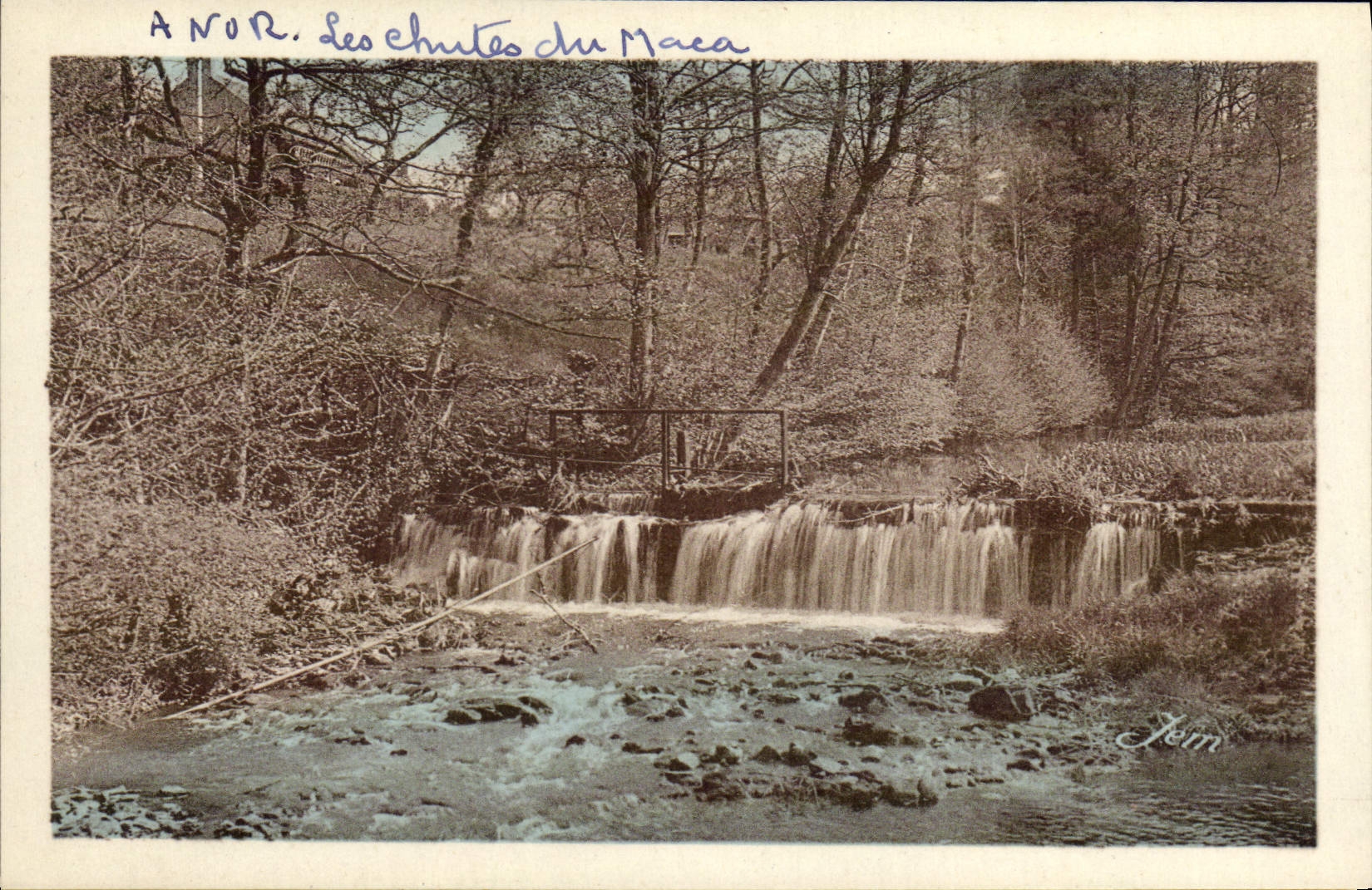 VINTAGE POSTCARD Anor falls of Mae