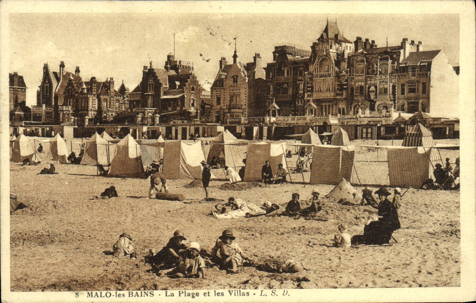 CPA Malo les Bains La Plage