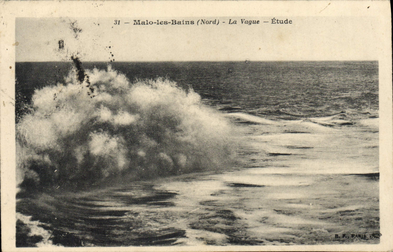 CPA Malo les Bains La Vague Etude