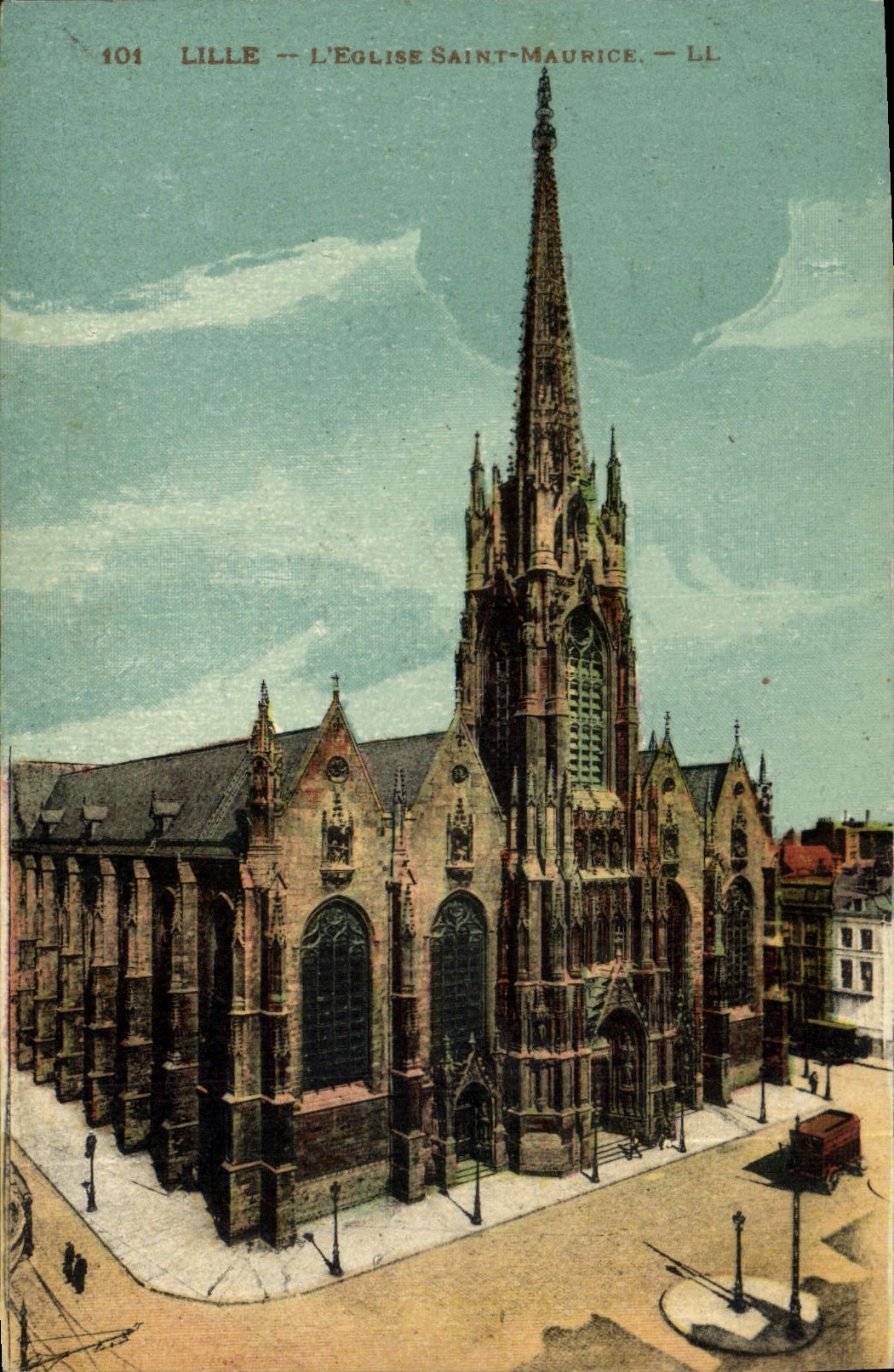 CPA Lille L'Eglise Saint Maurice