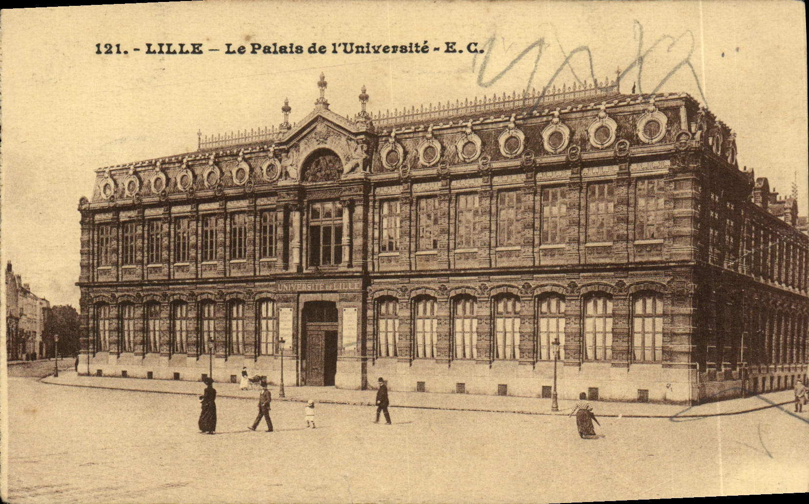 VINTAGE POSTCARD Lille the Palate of the University