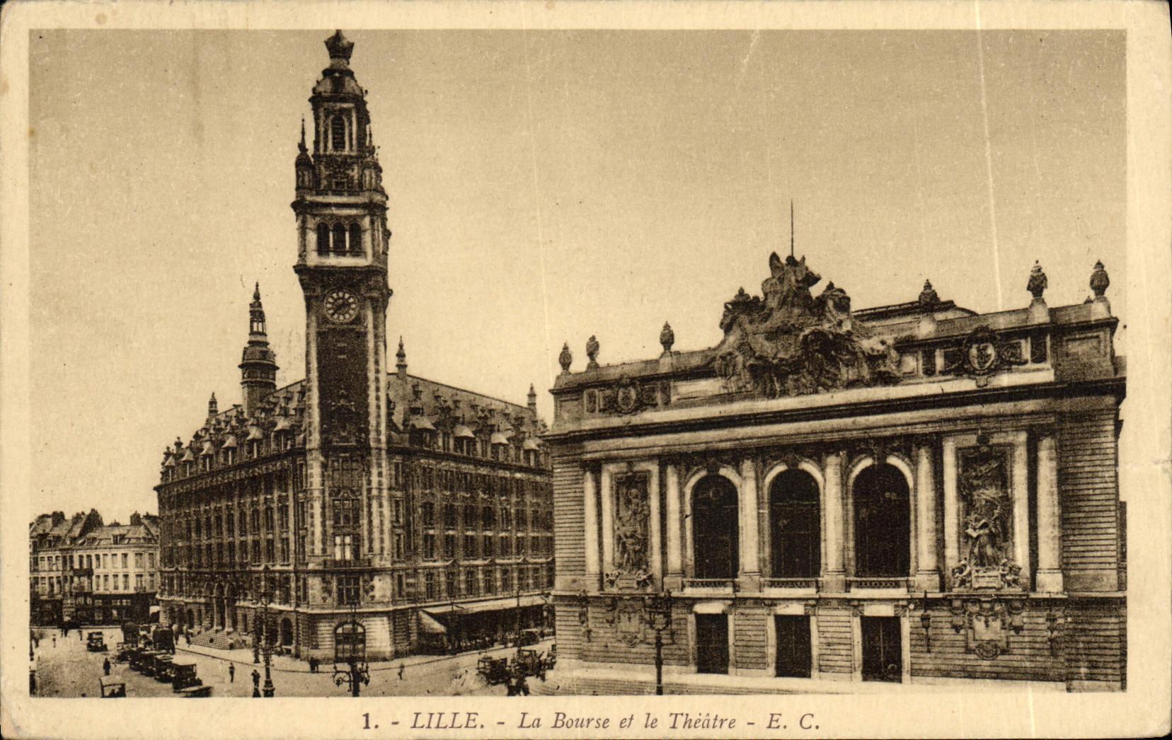 CPA Lille La Bourse et le Theatre