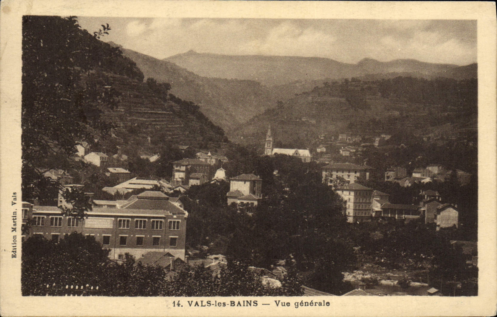 CPA Vala les Bains Vue Generale