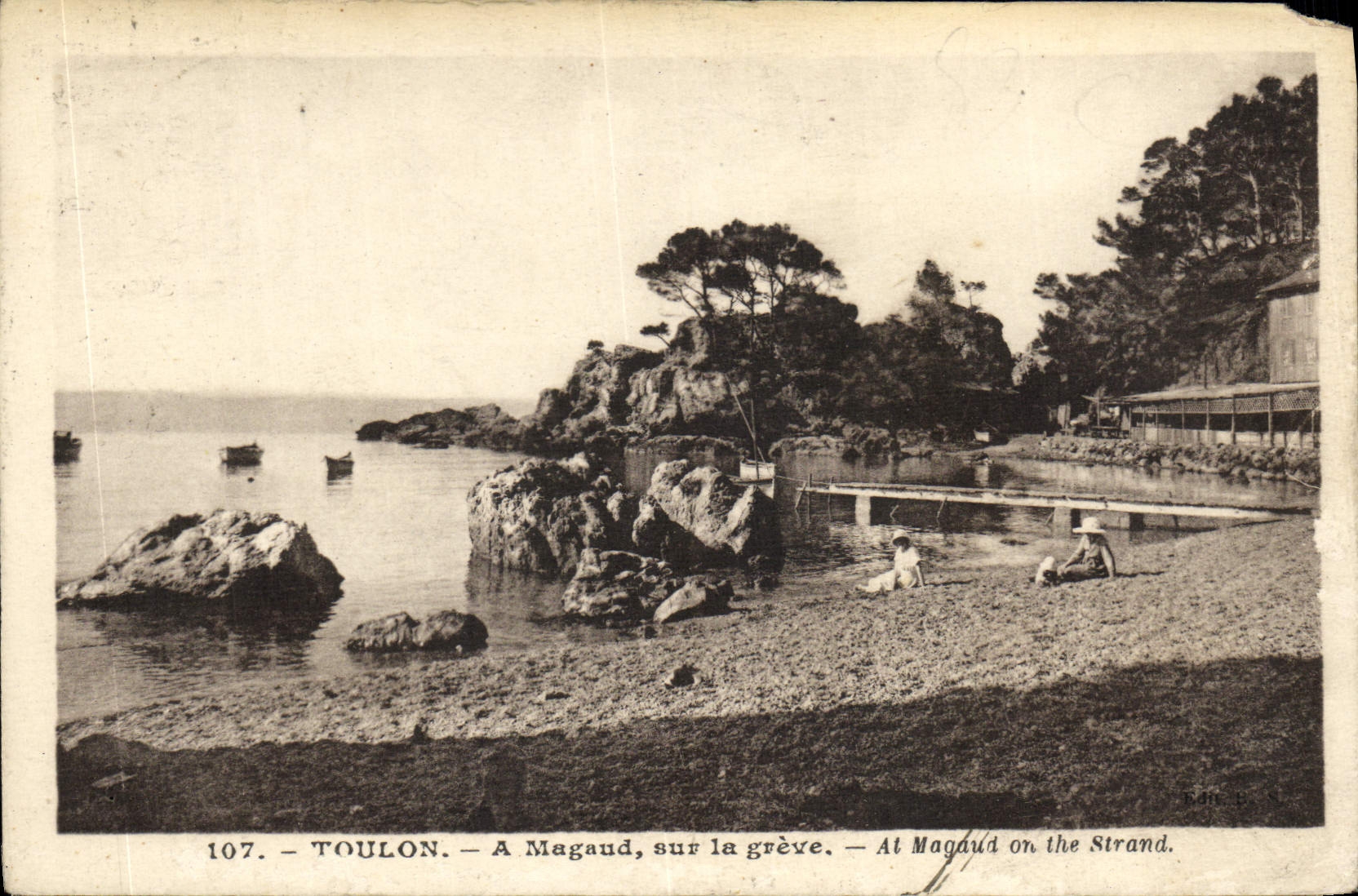 VINTAGE POSTCARD Toulon has Magaud on the Strike
