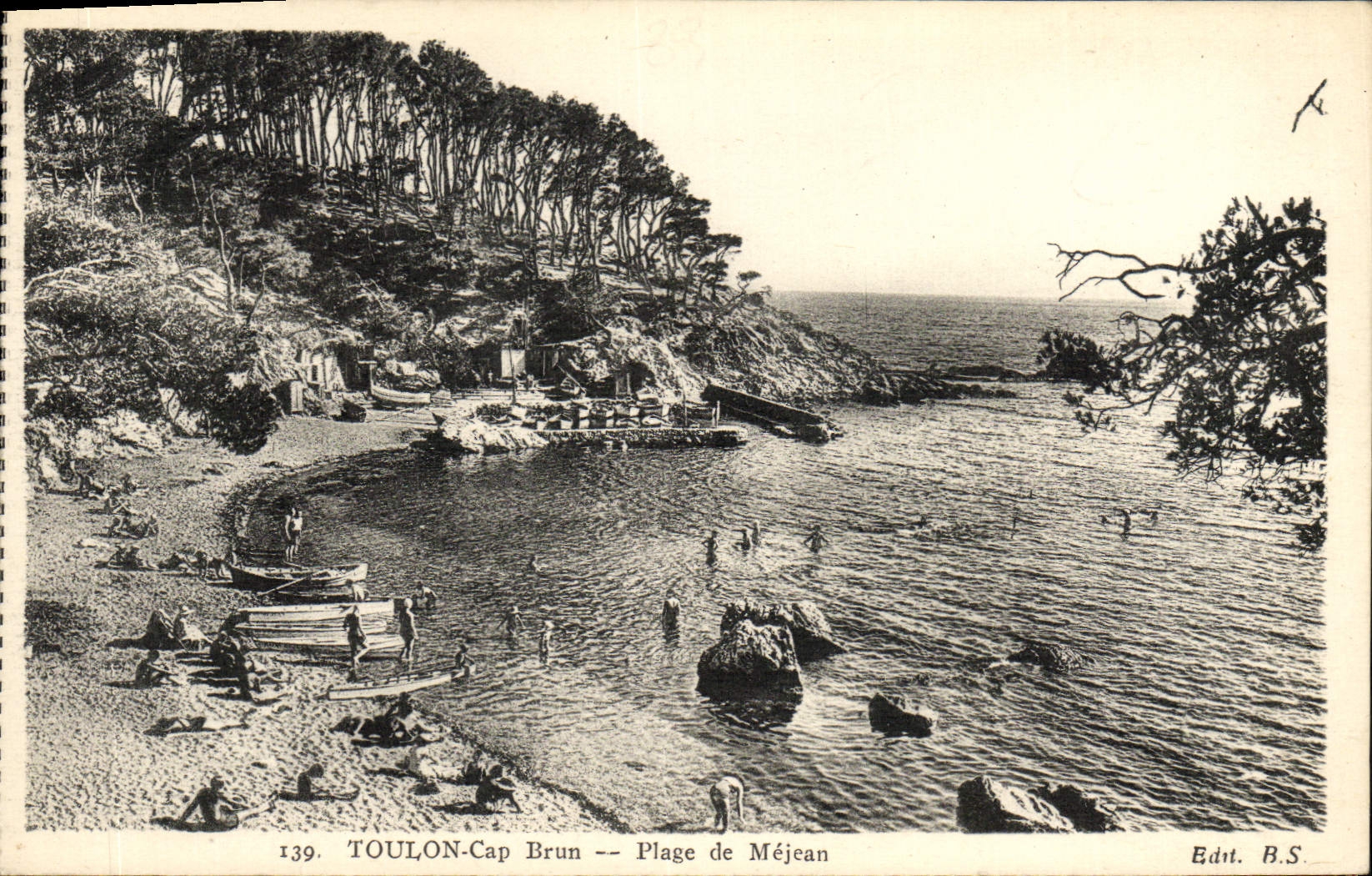 CPA Toulon Cap Brun Plage de Mejean