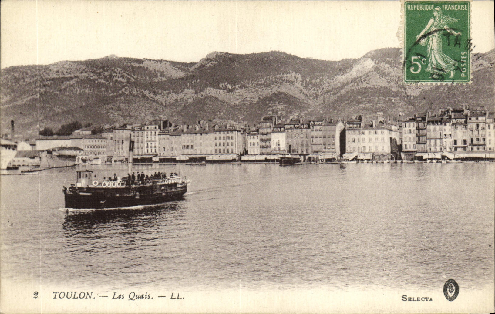 CPA Toulon Les Quais Bateau