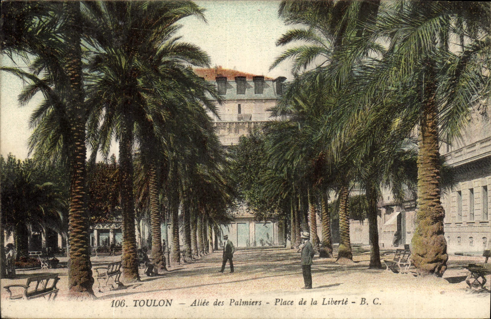 CPA Toulon Aliee des Palmiers Place de la Liberte