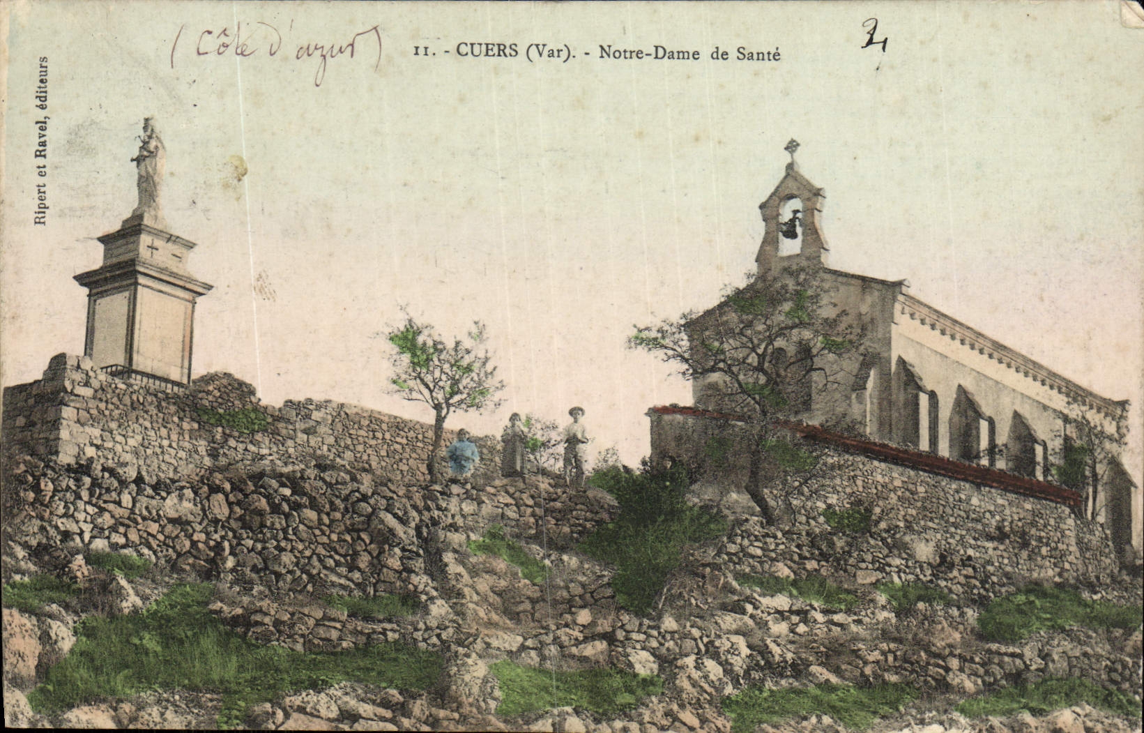 VINTAGE POSTCARD Cuers Notre Dame de Sante