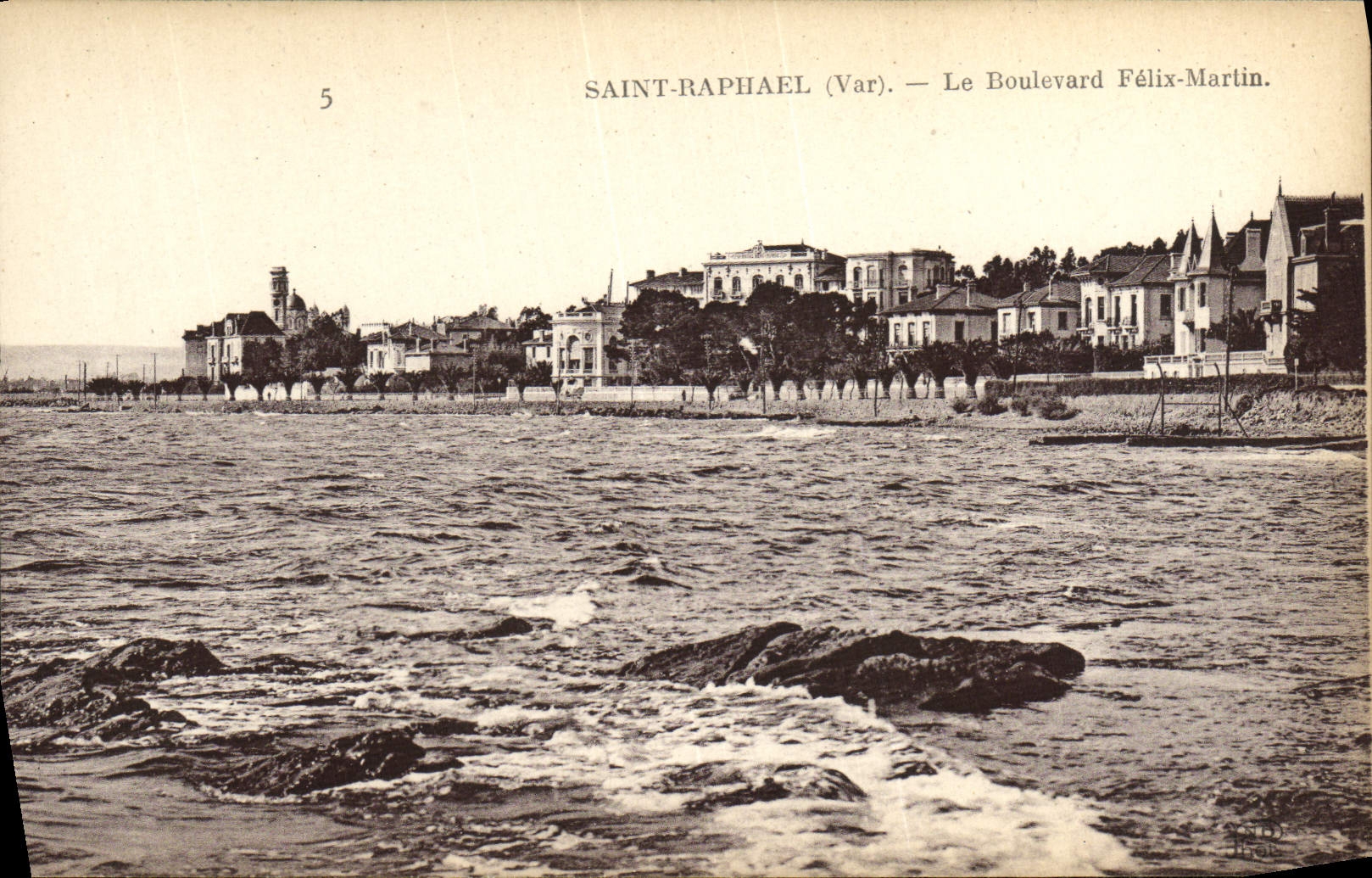 CPA Saint Raphael Le Boulevard Felix Martin