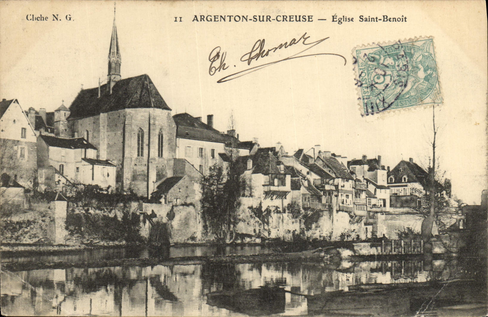 CPA Argenton Sur Creuse Eglise Saint Benoit