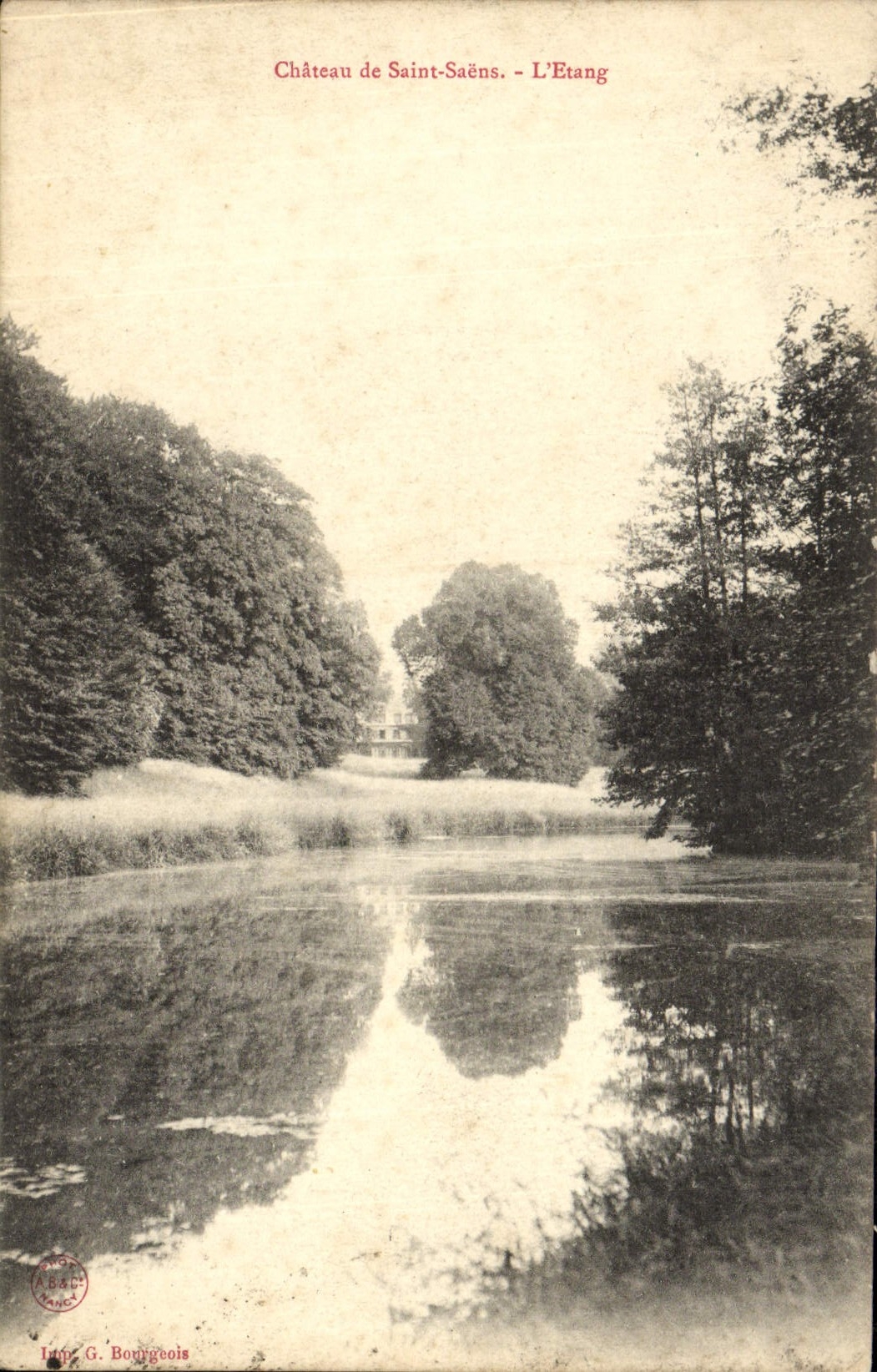 CPA Chateau De Saint Saens L'Etang
