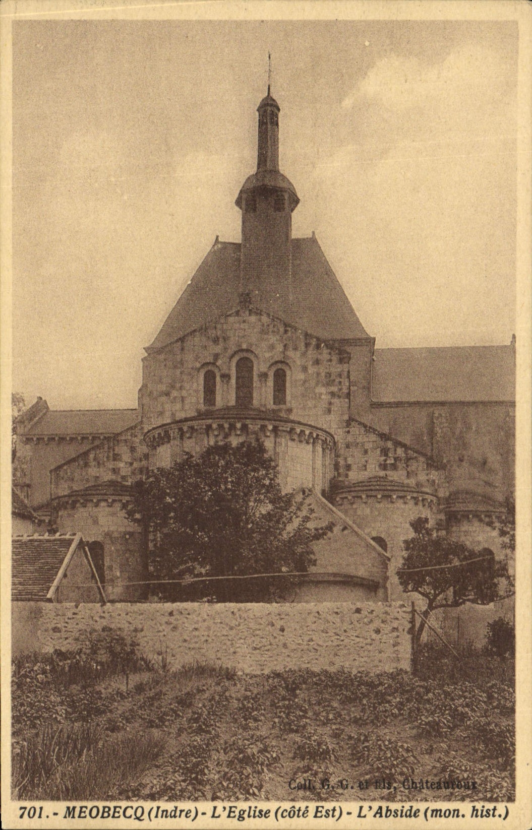 CPA Meobecq L'Eglise L'Abside
