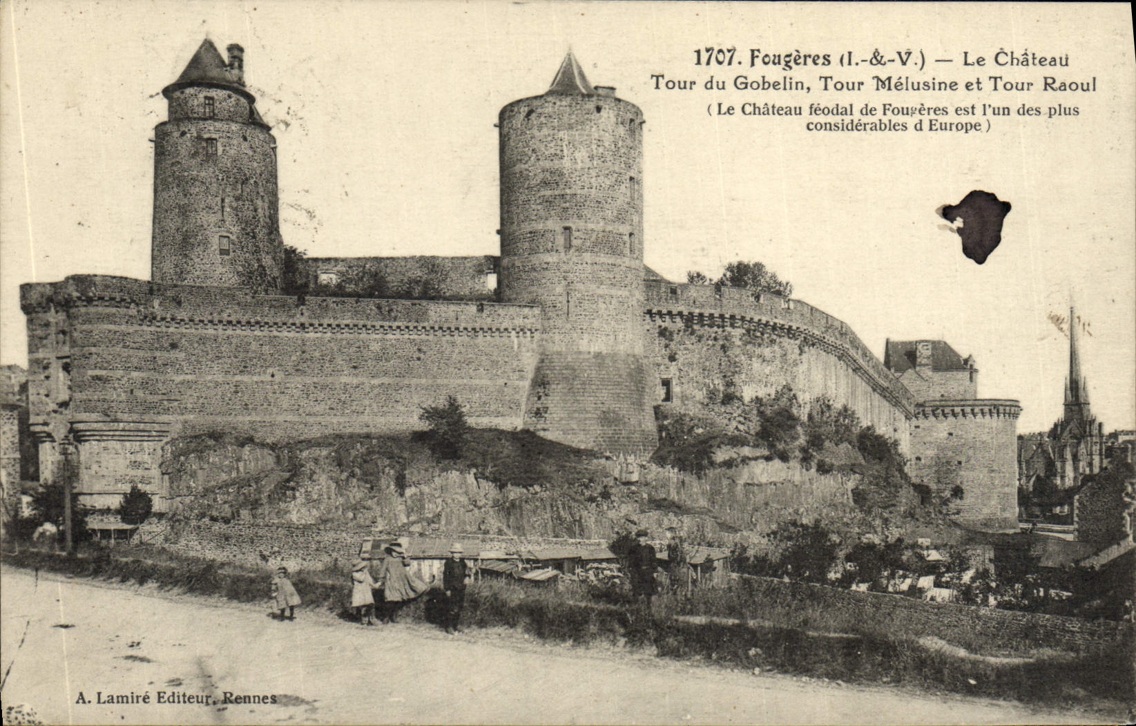CPA Fougeres Le Chateau Tour Du Gobelin Tour Raoul