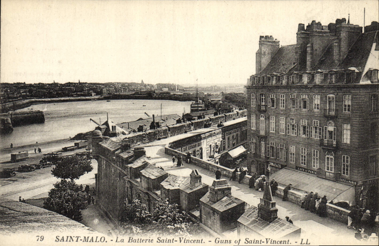 VINTAGE POSTCARD Holy Malo the Battery Holy Vincent