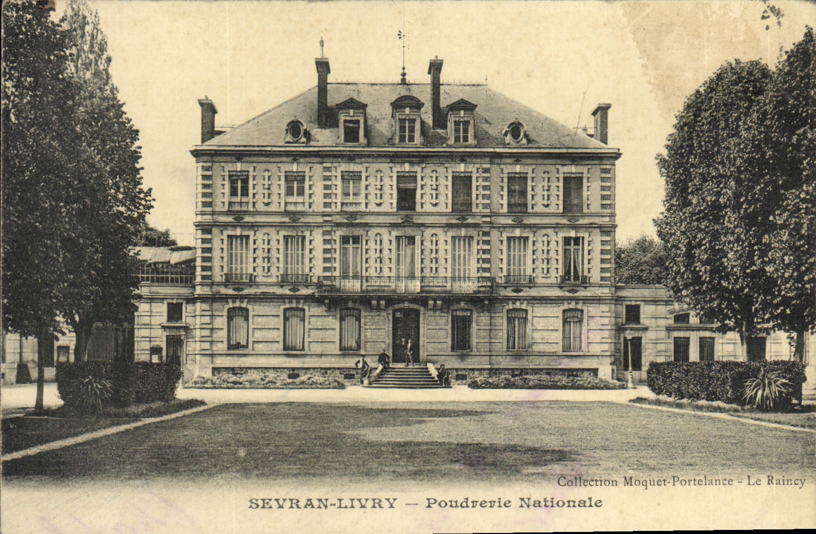 VINTAGE POSTCARD Sevran Livry National Powder mill