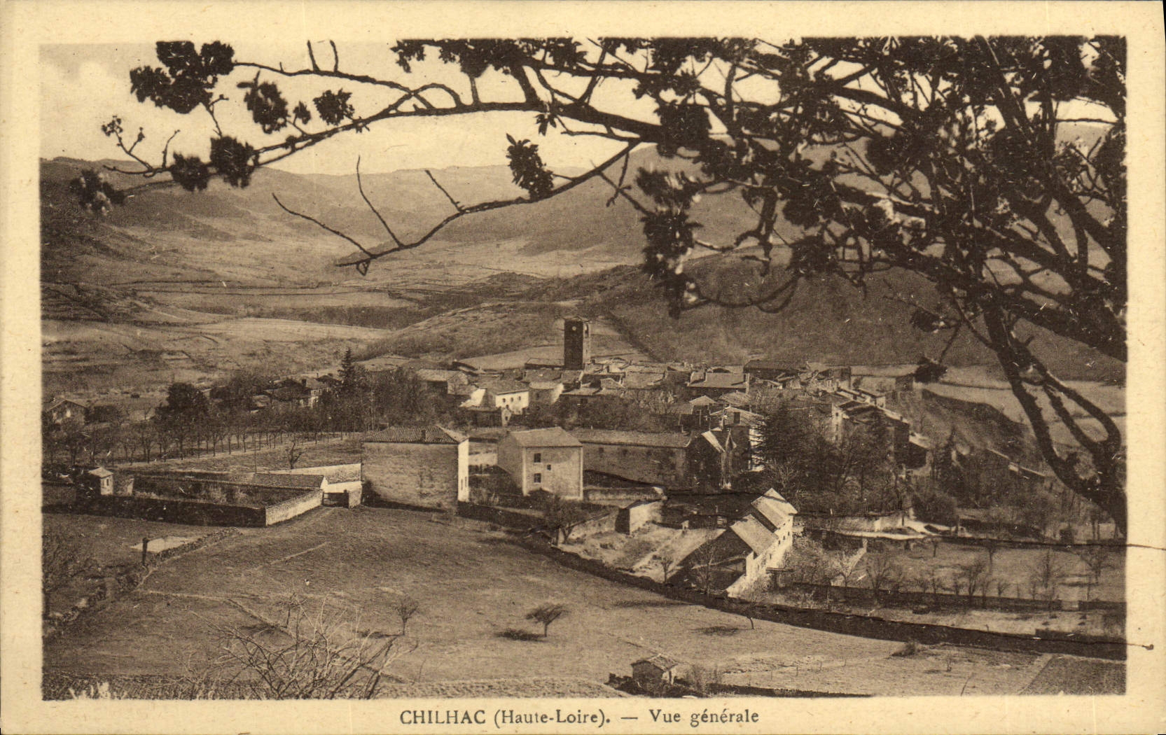 VINTAGE POSTCARD Chilhac View