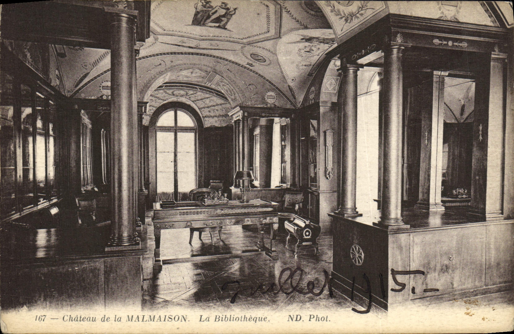 CPA Chateau De La Malmaison La Bibliotheque