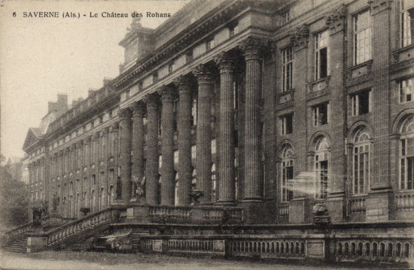 VINTAGE POSTCARD Saverne the Castle Of Rohans