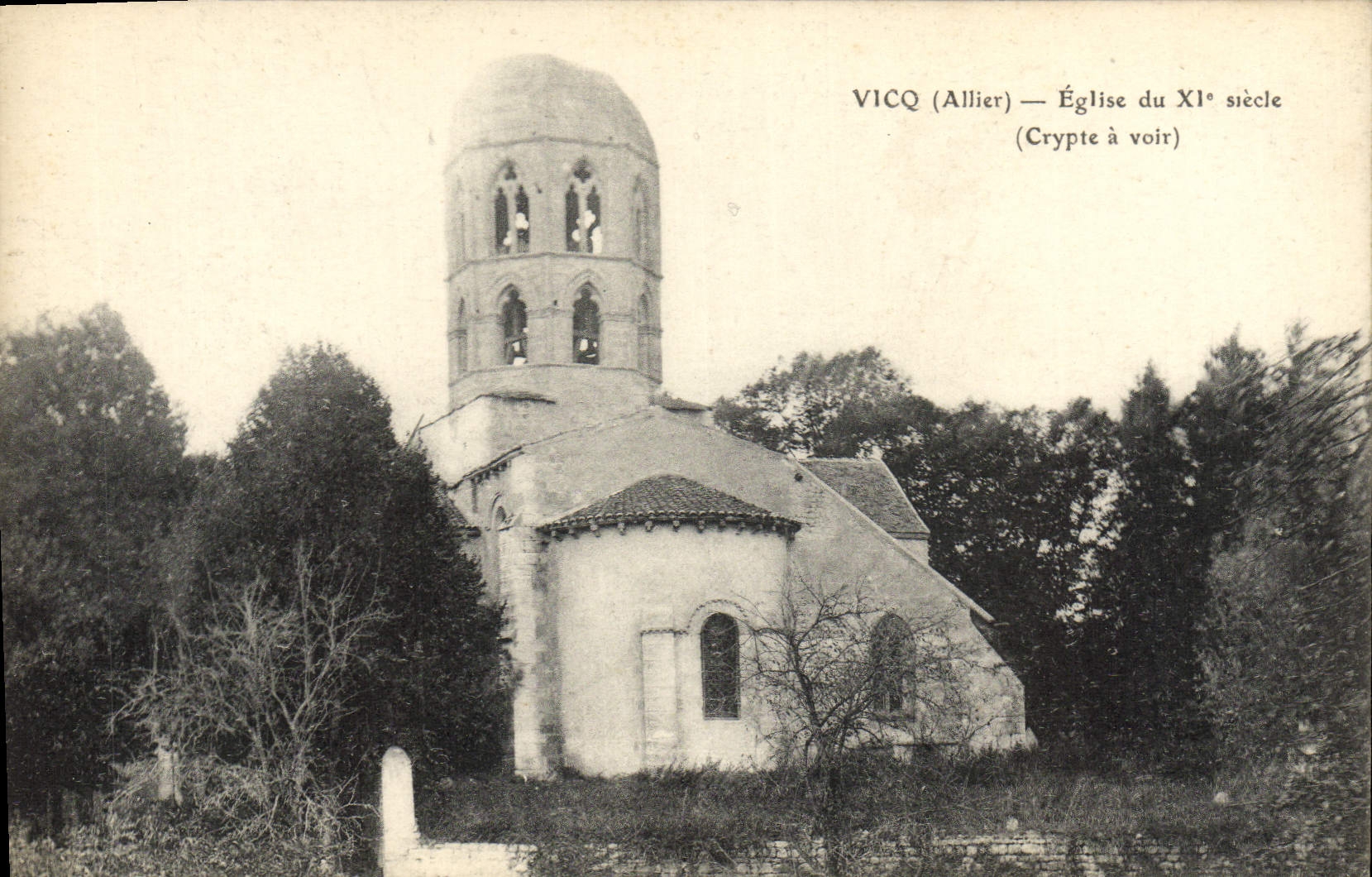 CPA Vicq Eglise Du 11eme Crypte a voir 