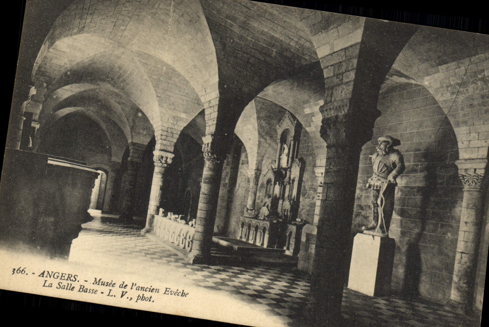 CPA Angers Musee De L'Ancien Eveche La Salle Basse