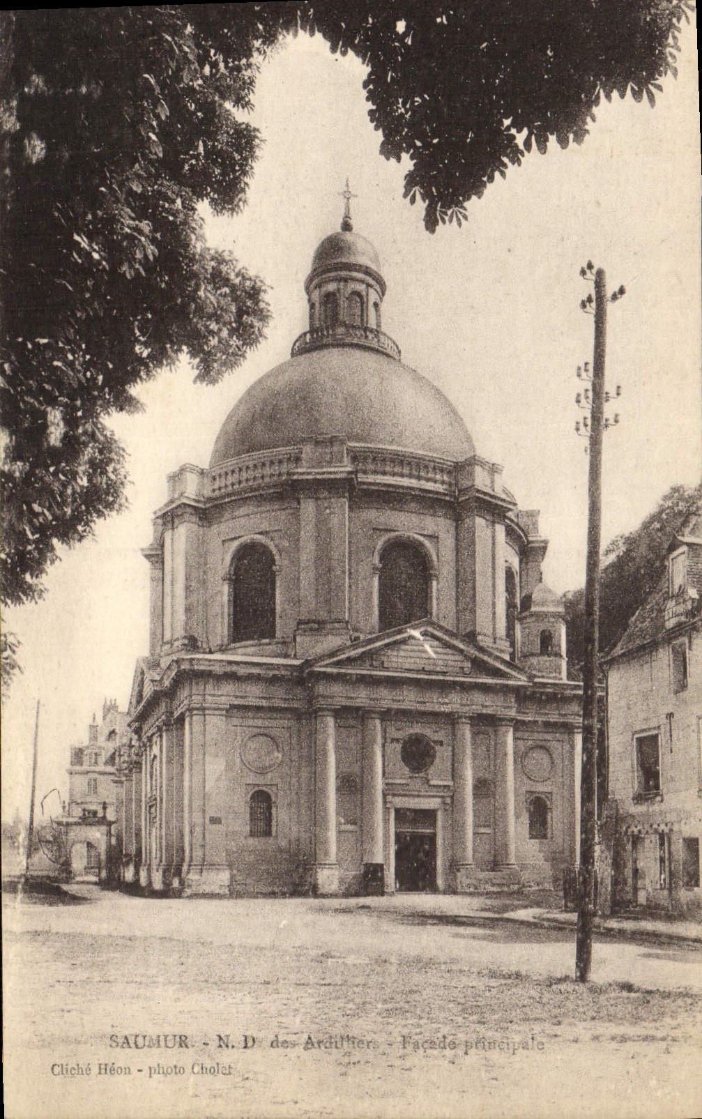 ND de Saumur de la POSTAL de la VENDIMIA del ataque frontal del principal de Ardilliers