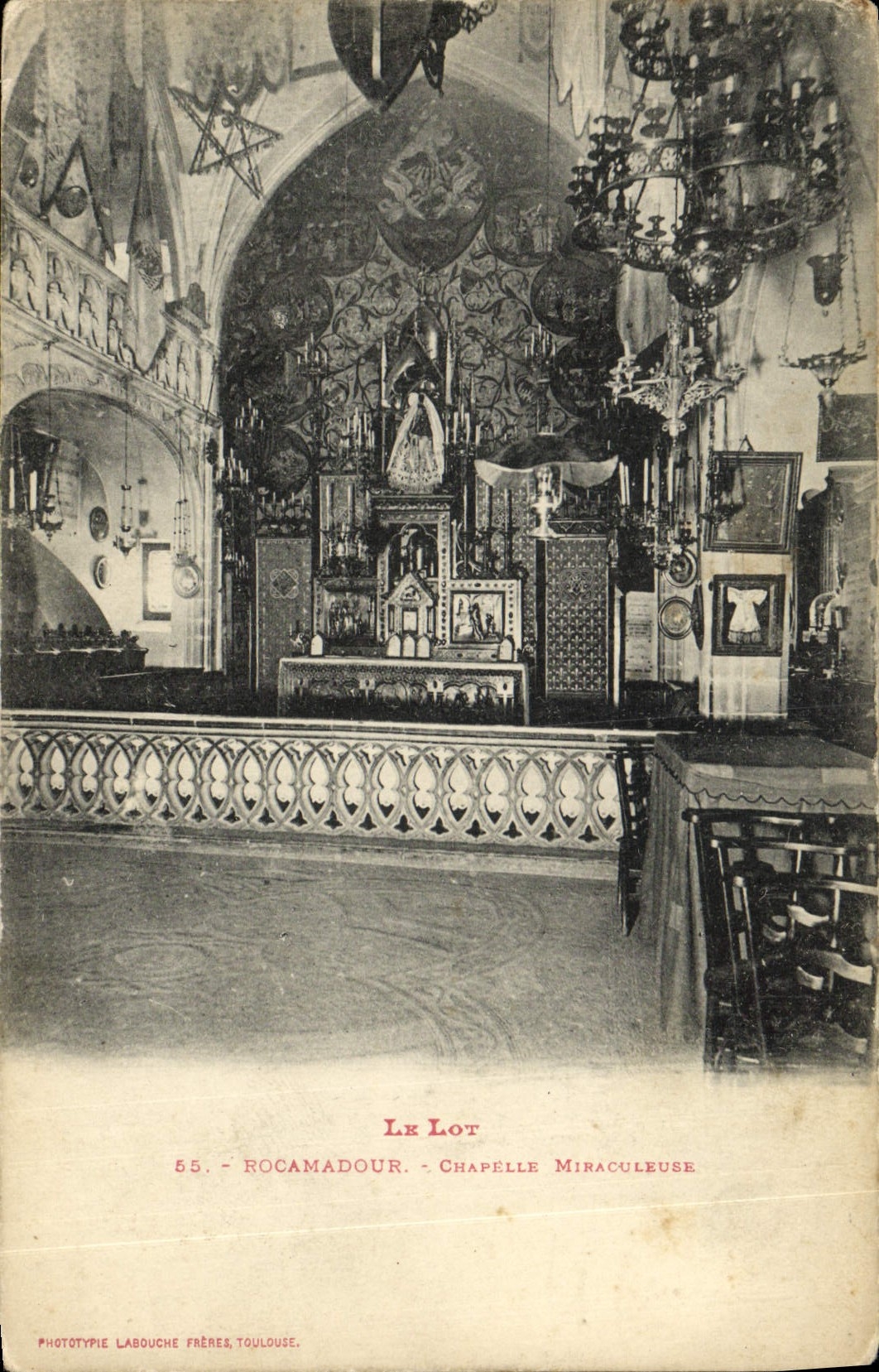 VINTAGE POSTCARD the Batch Rocamadour miraculous Vault