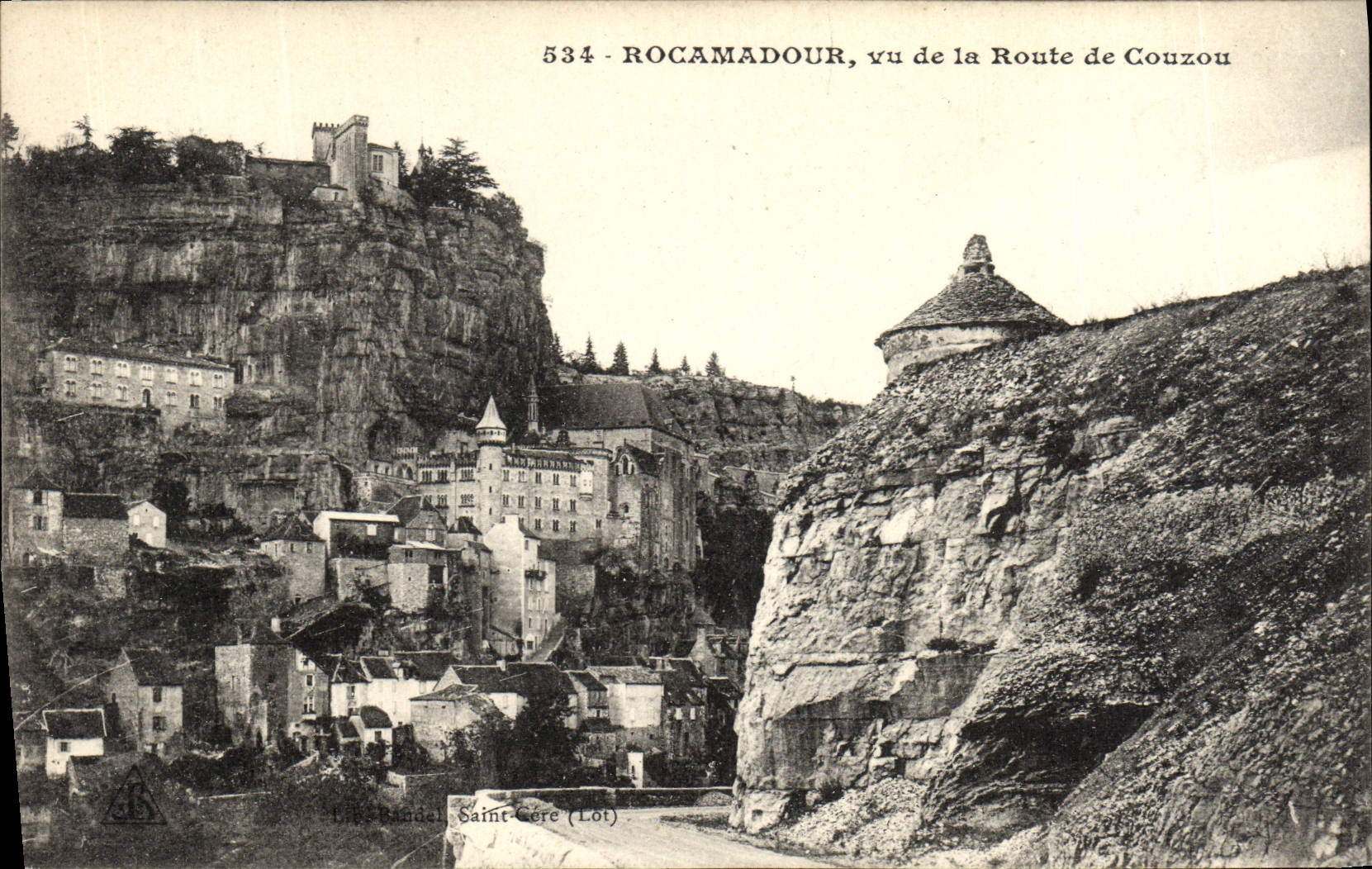 CPA Rocamadour Vu De La Route De Couzou