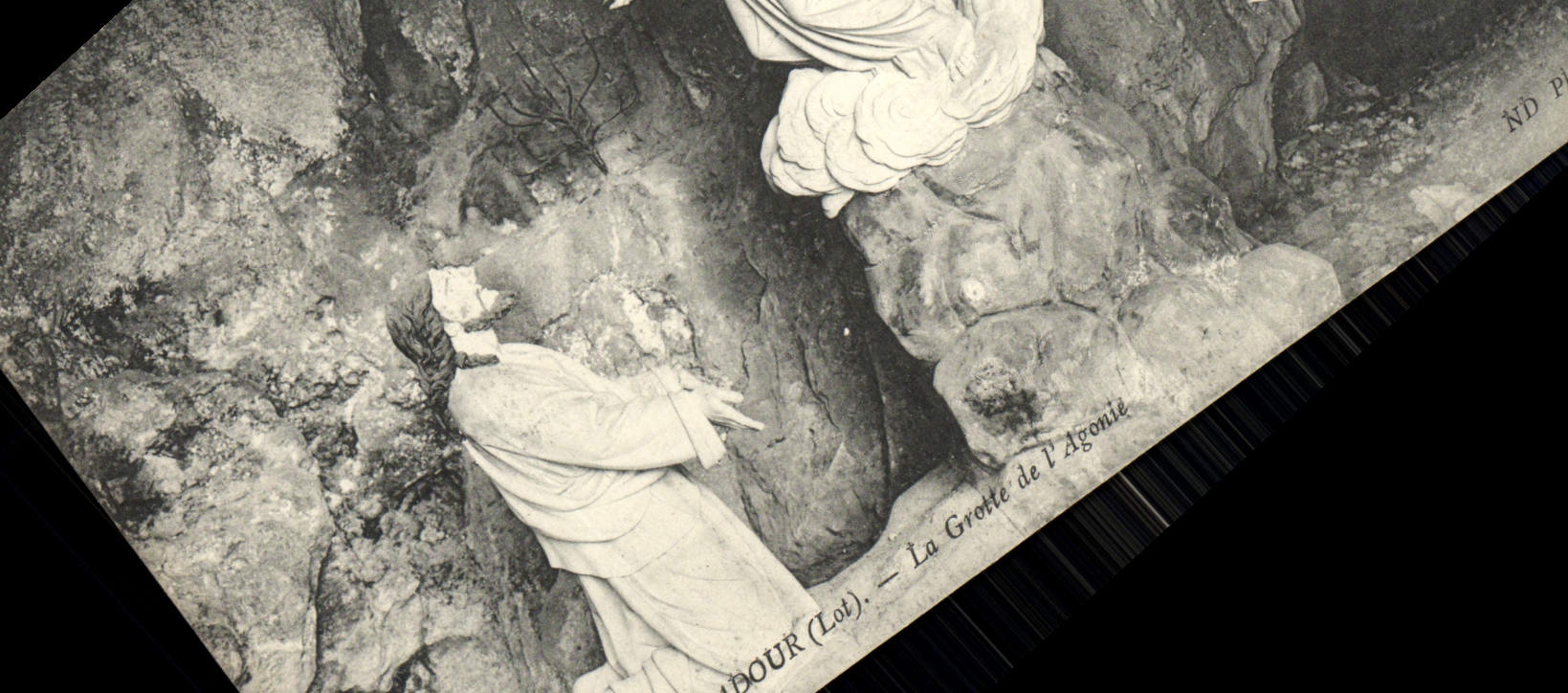 CPA Rocamadour La Grotte De l'agonie